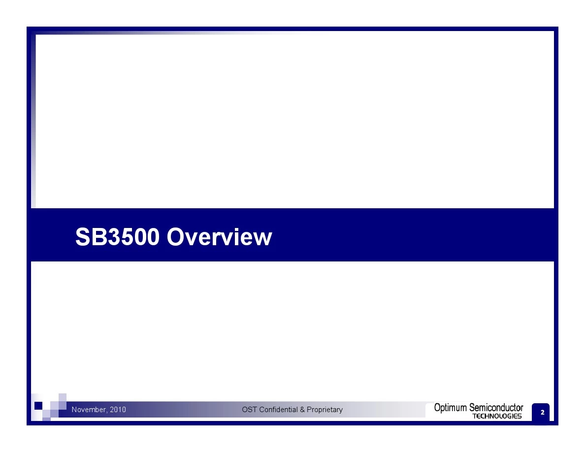 SB3500芯片整体介绍