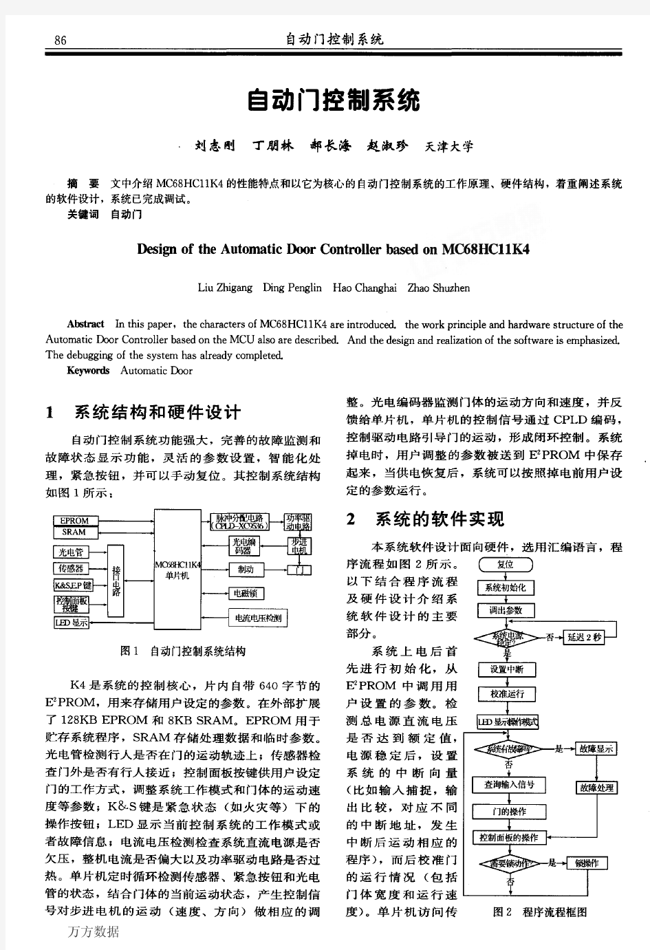 自动门控制系统