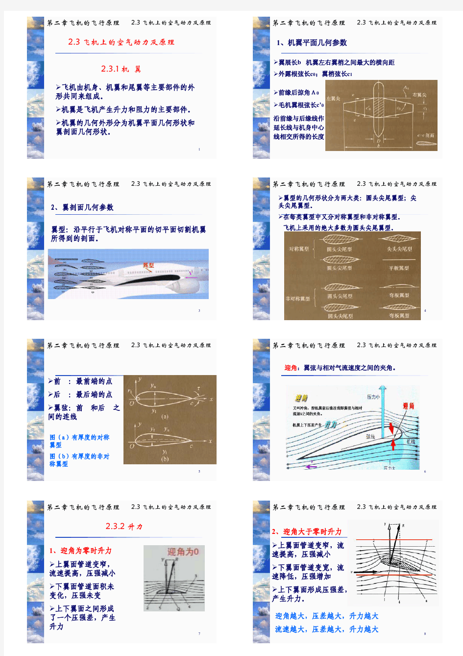 第二章 飞机的飞行原理1