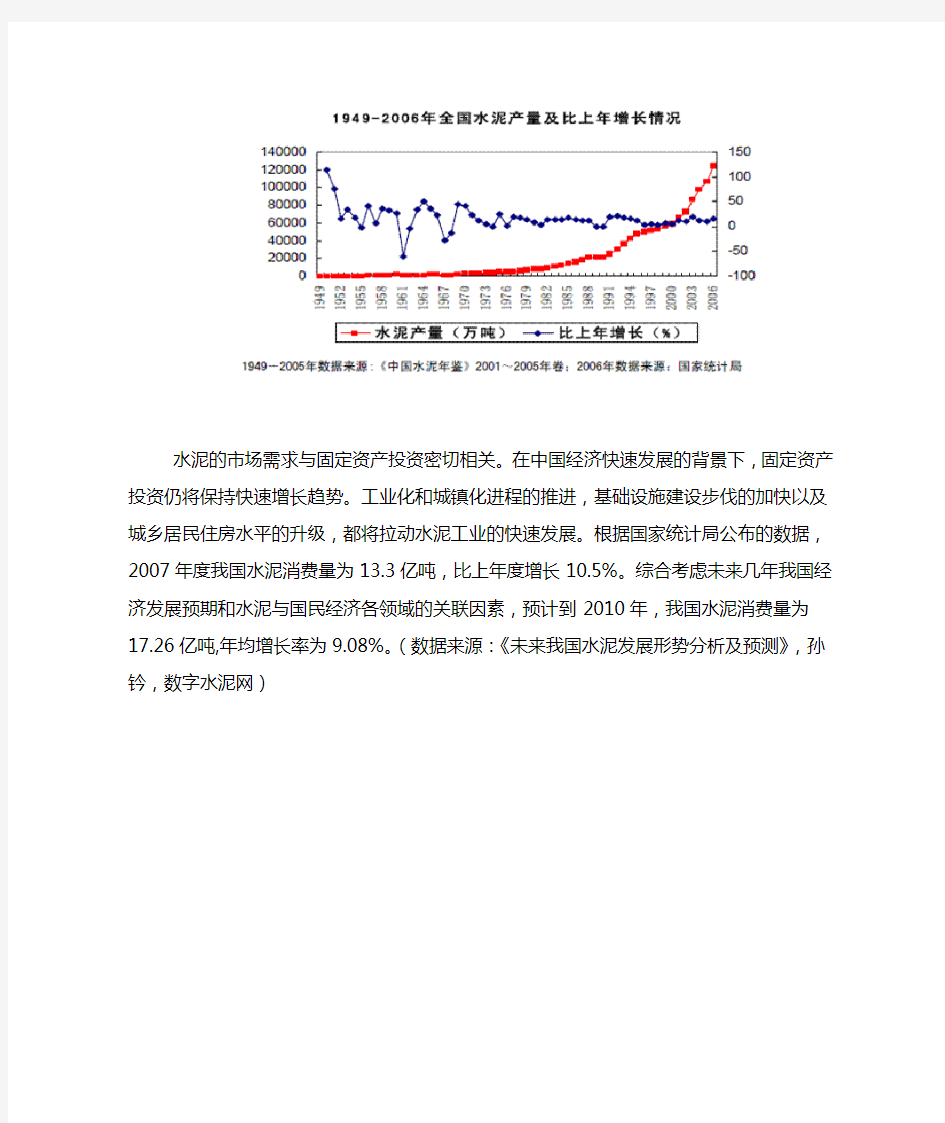 水泥行业基本概况