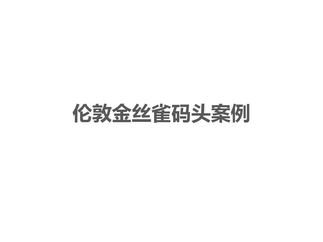 2016伦敦金丝雀码头案例分析报告汇总