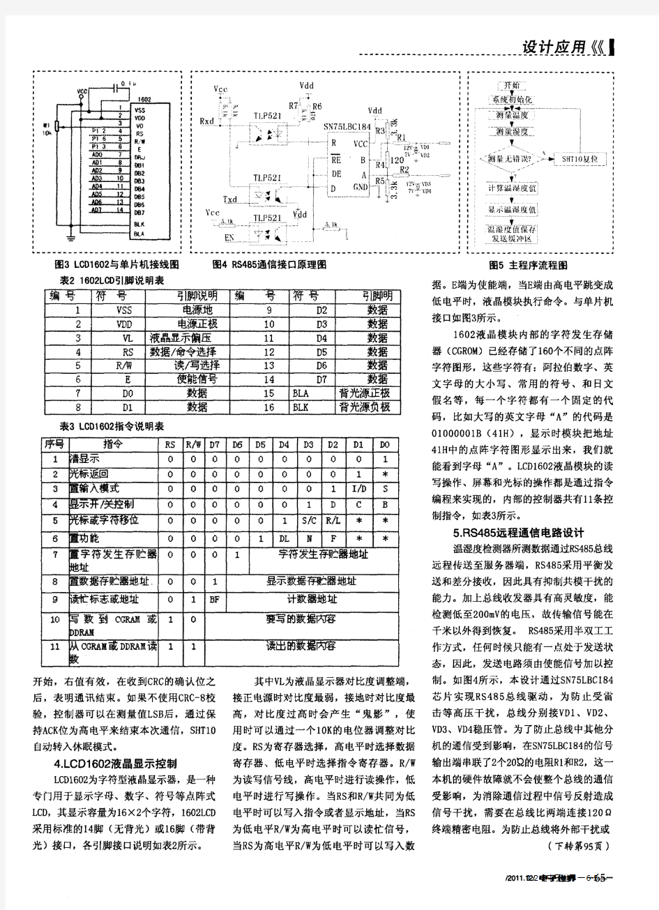 基于51单片机的温湿度检测器设计