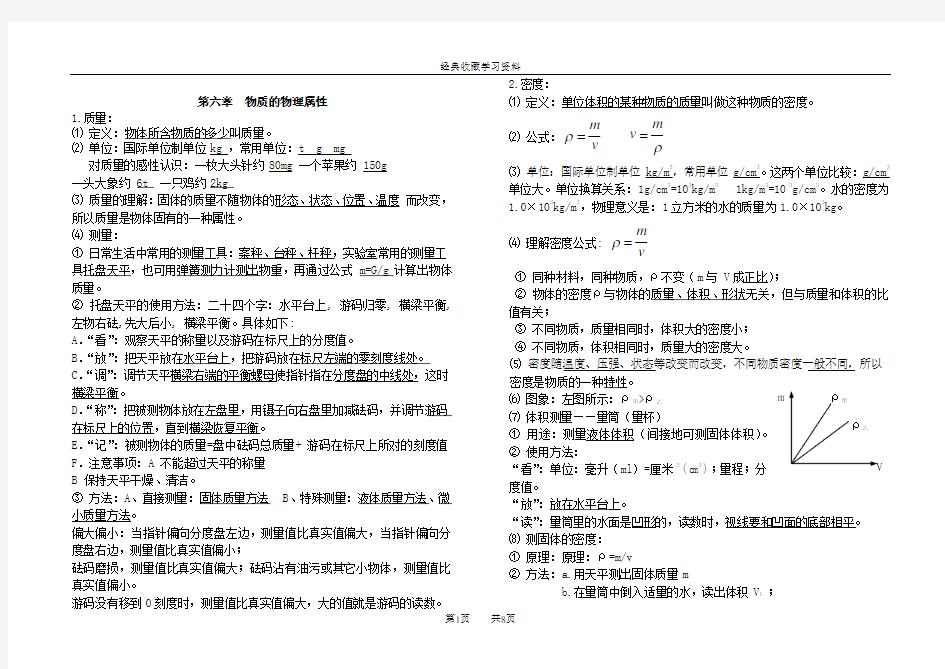 苏科版八年级下册物理知识点