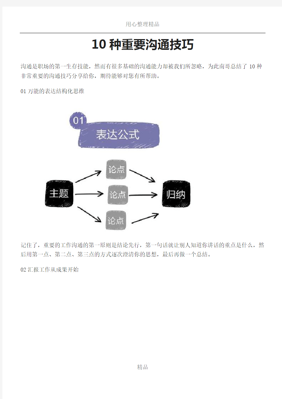 10种重要沟通技巧