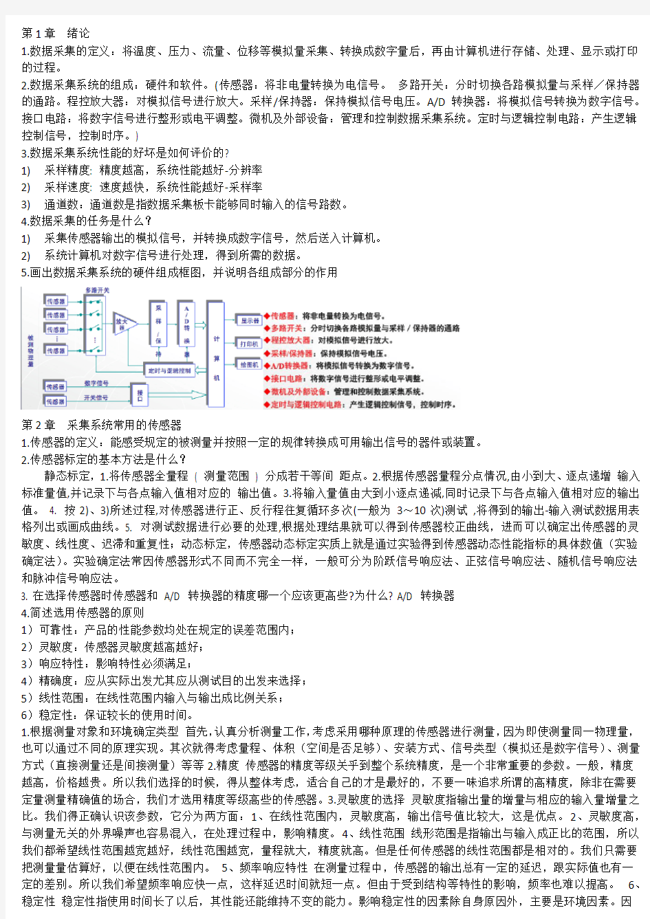 (完整word版)中国石油大学--数据采集--考试习题答案