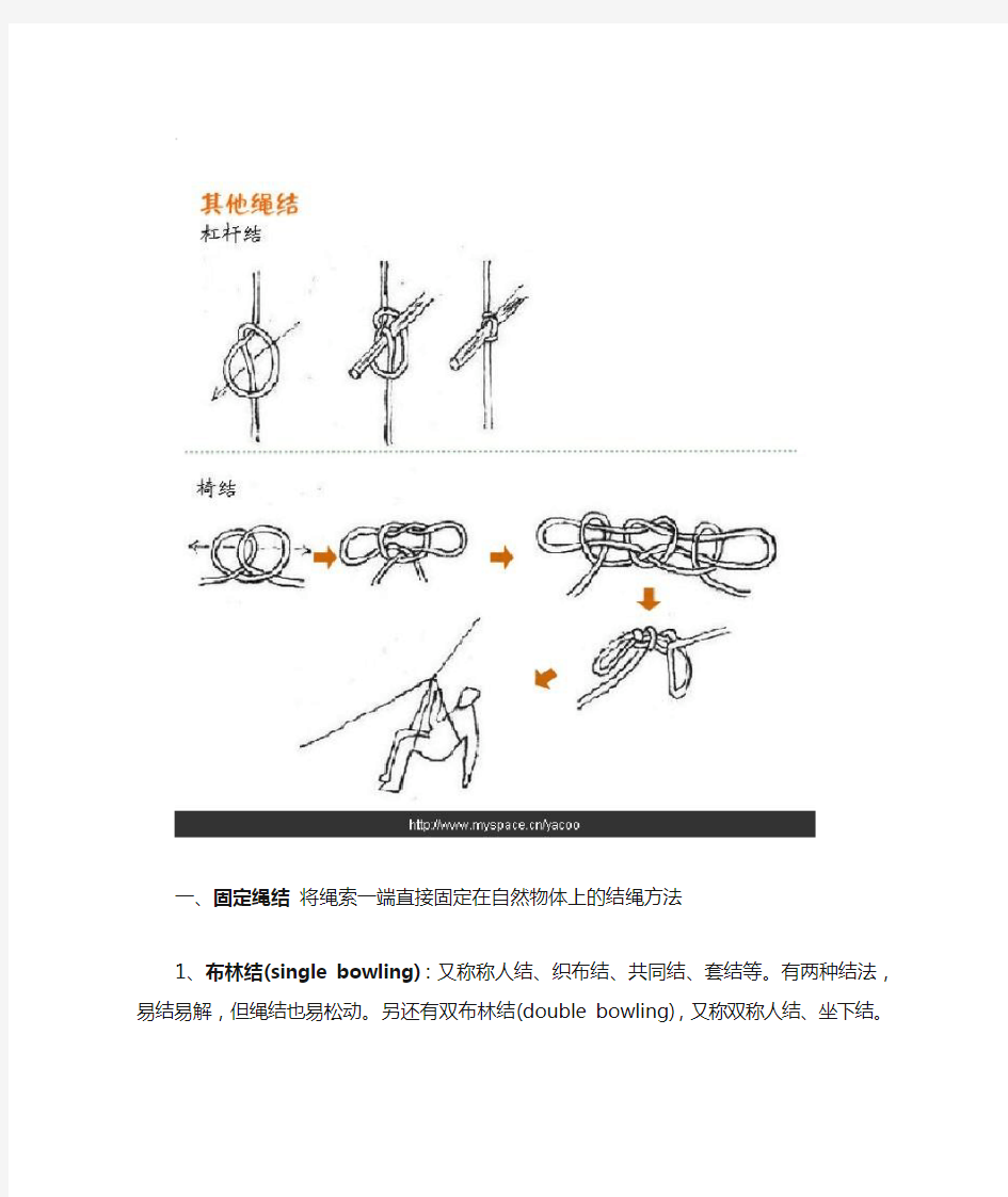 逃生结 水手结打法