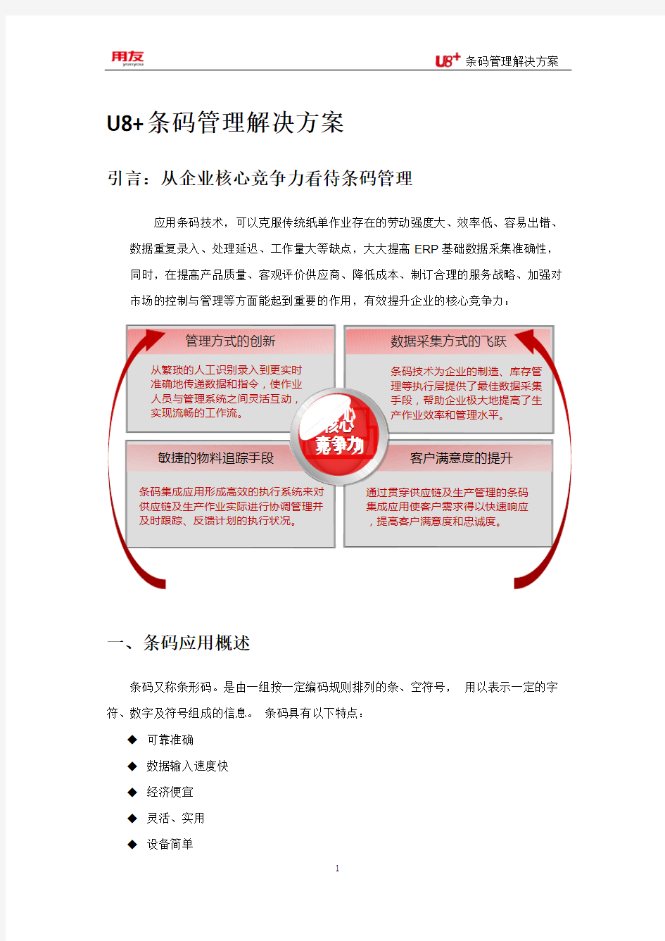 U8+条码管理完整解决方案