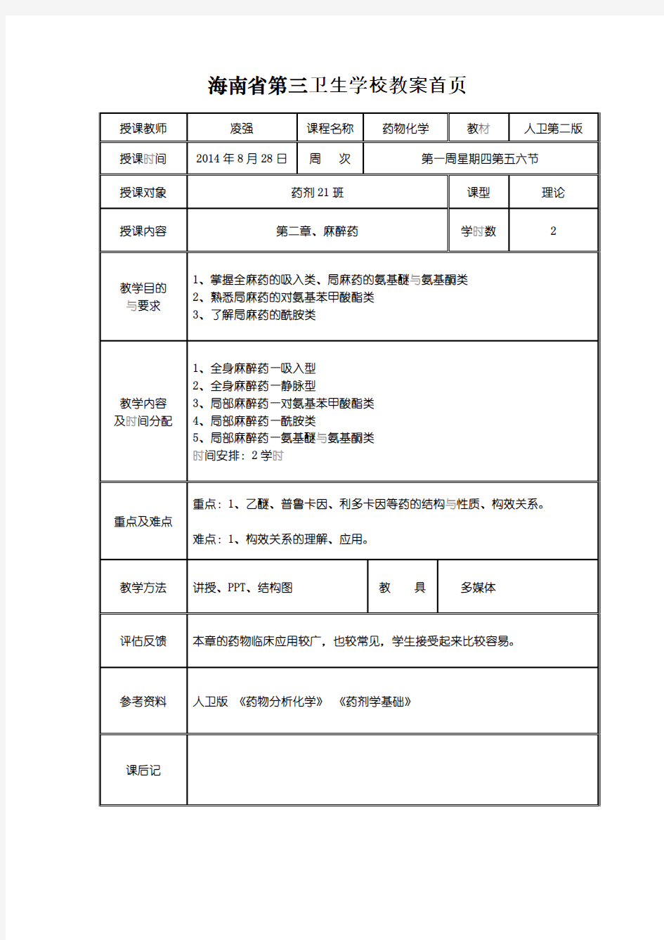 2-麻醉药