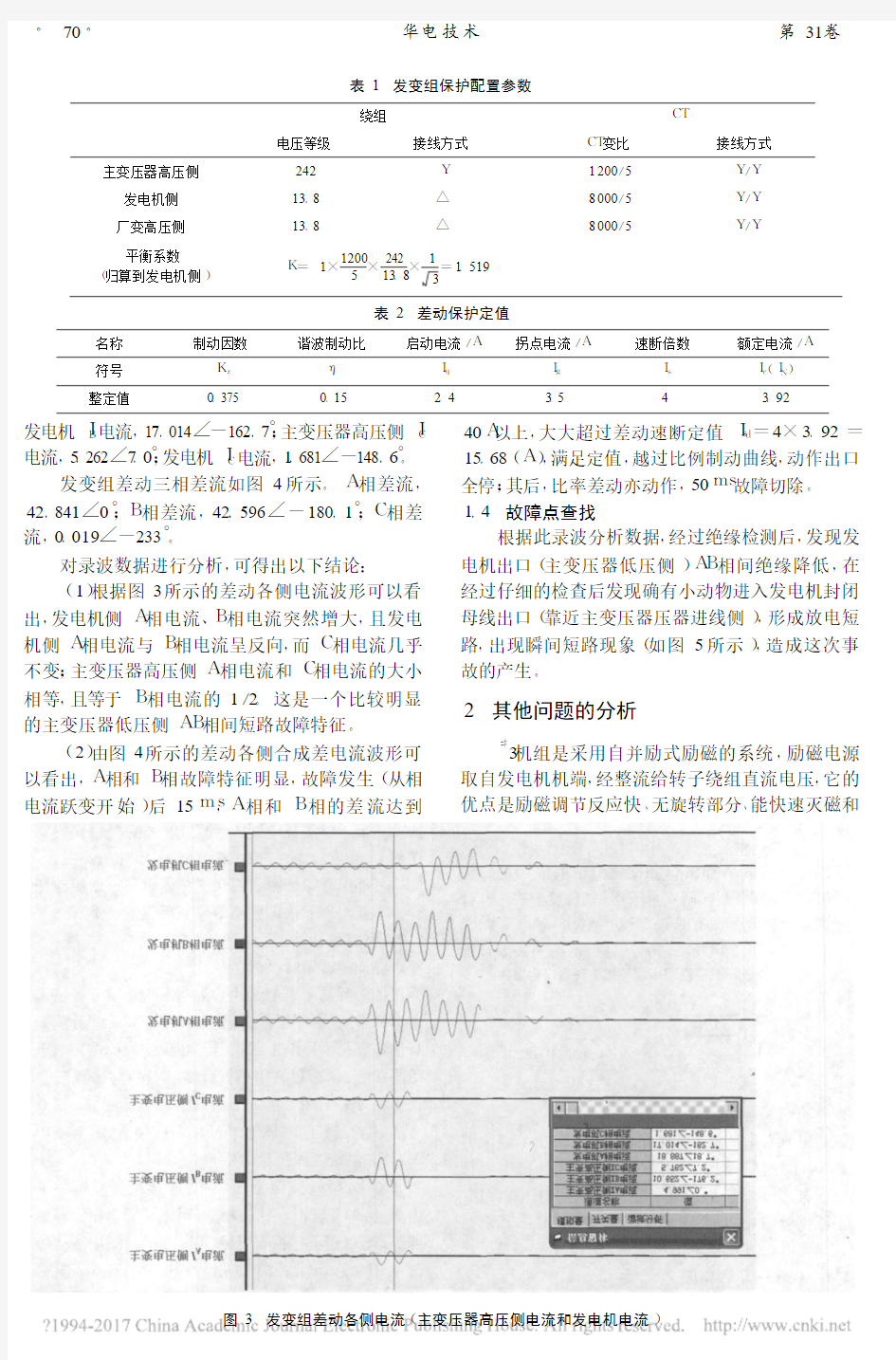 一起发电机变压器组保护动作事件分析_张棋