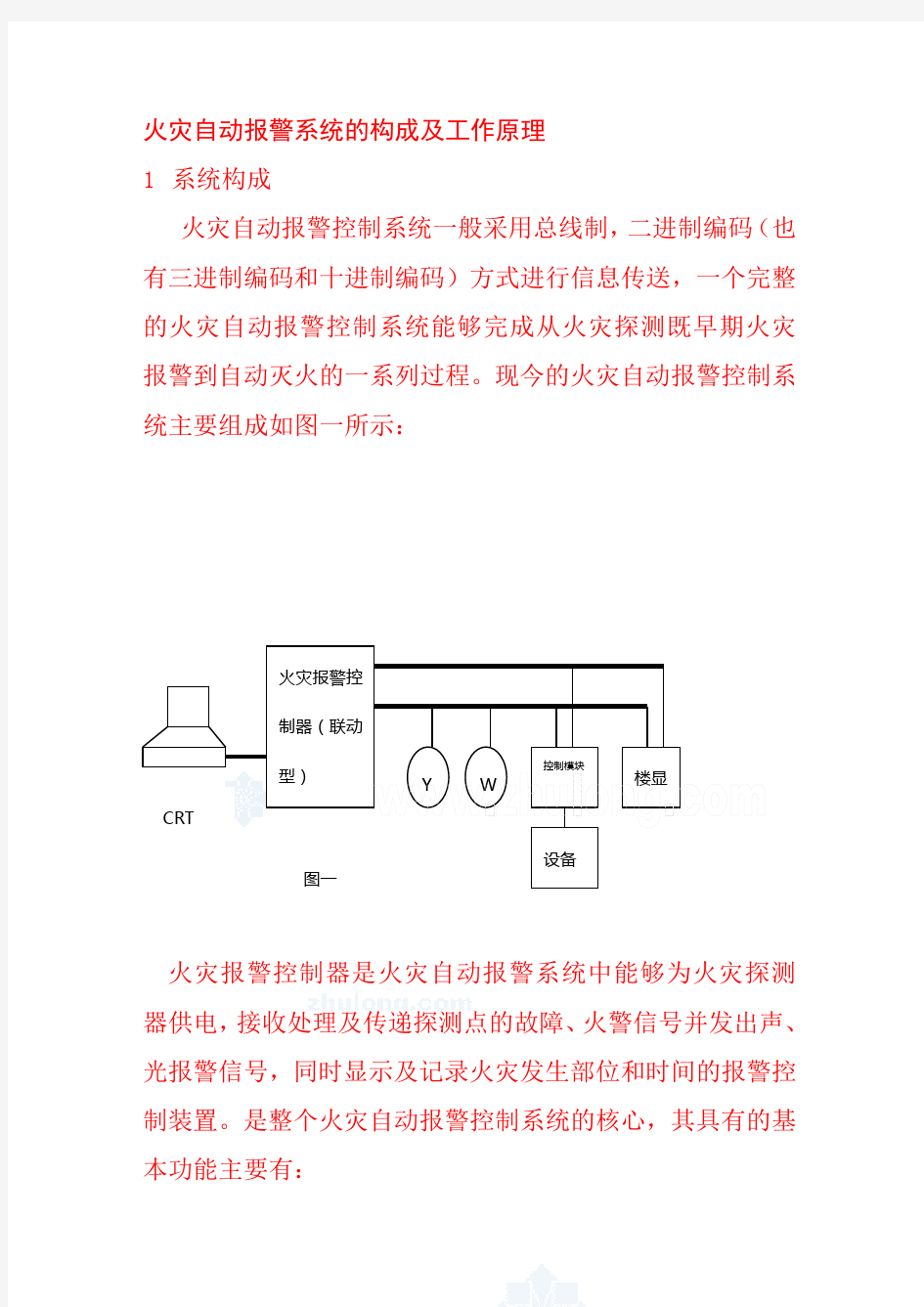 (完整版)火灾自动报警系统的构成及工作原理..