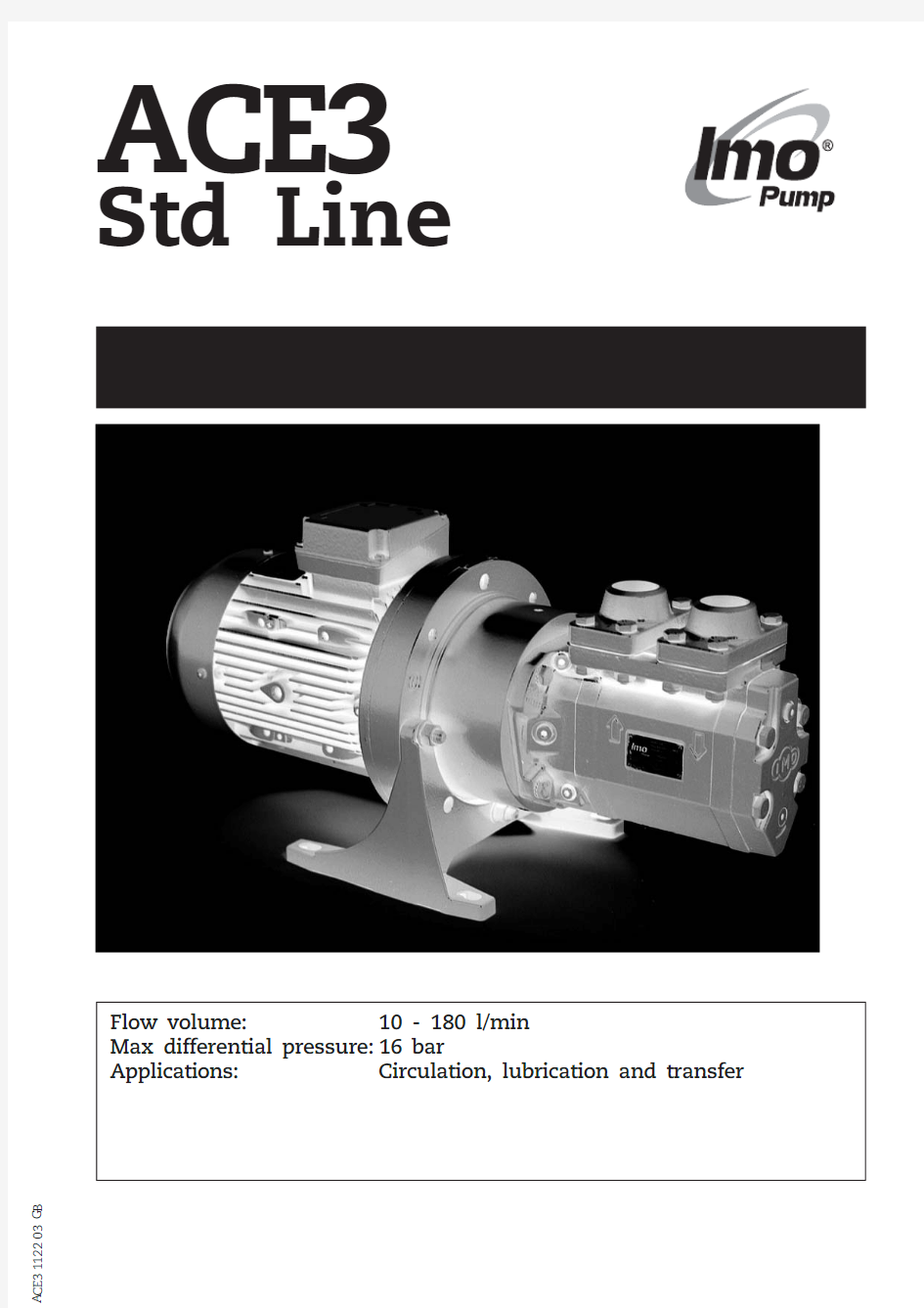 瑞典  IMO  ACE 系列 螺杆泵 介绍、说明书