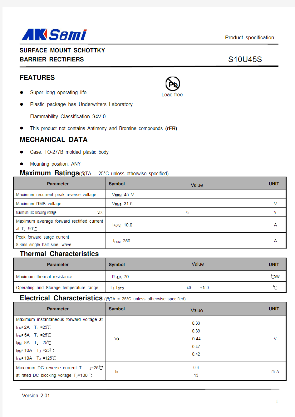 AKSemi S10U45S  Version 2.01