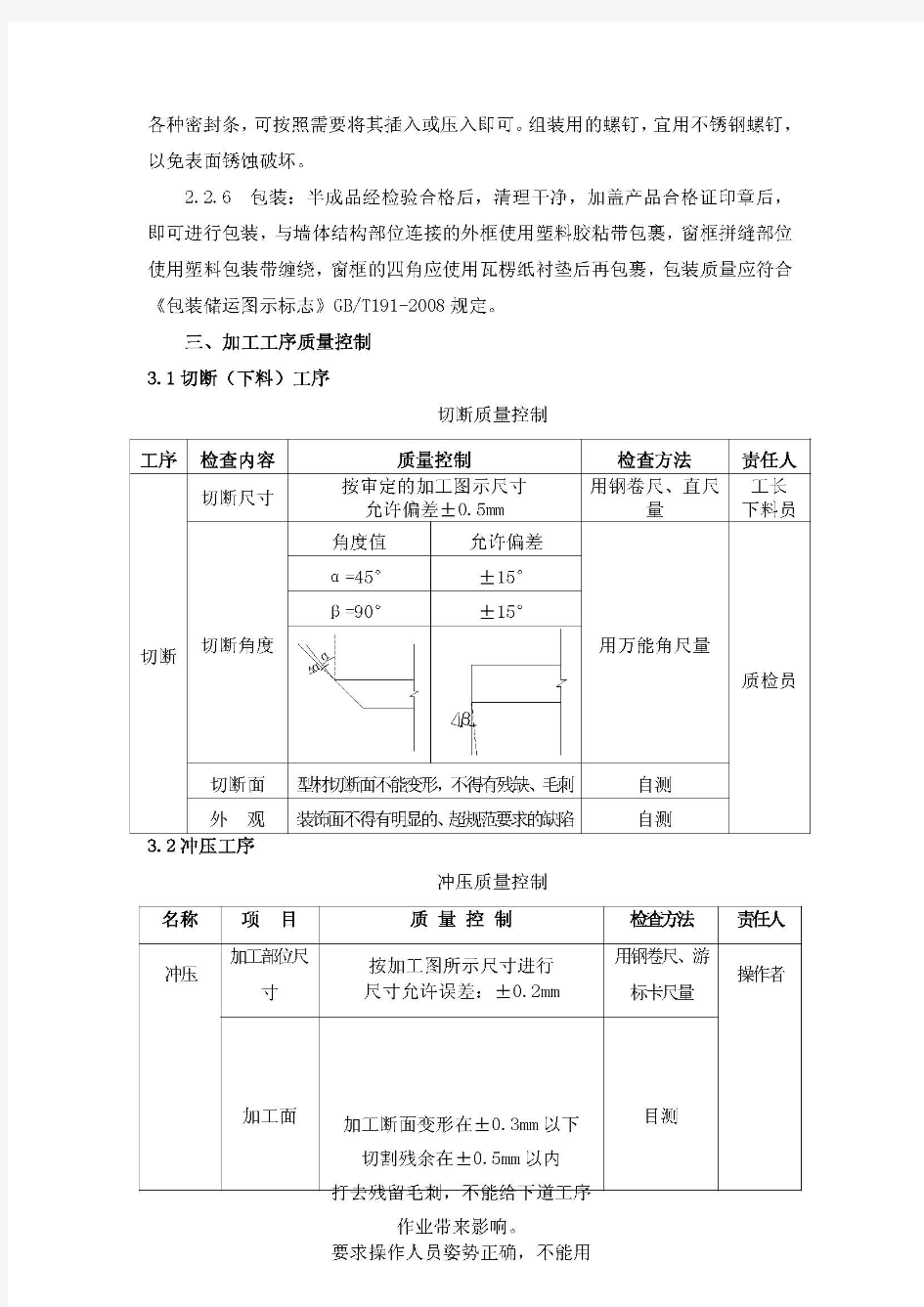 铝合金门窗组装制作及施工工艺