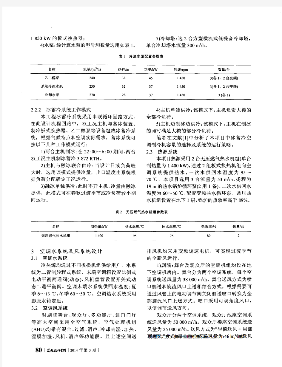 保利大剧院空调系统设计及优化