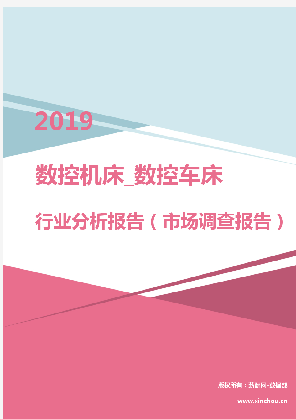 2019年数控机床_数控车床行业分析报告(市场调查报告)