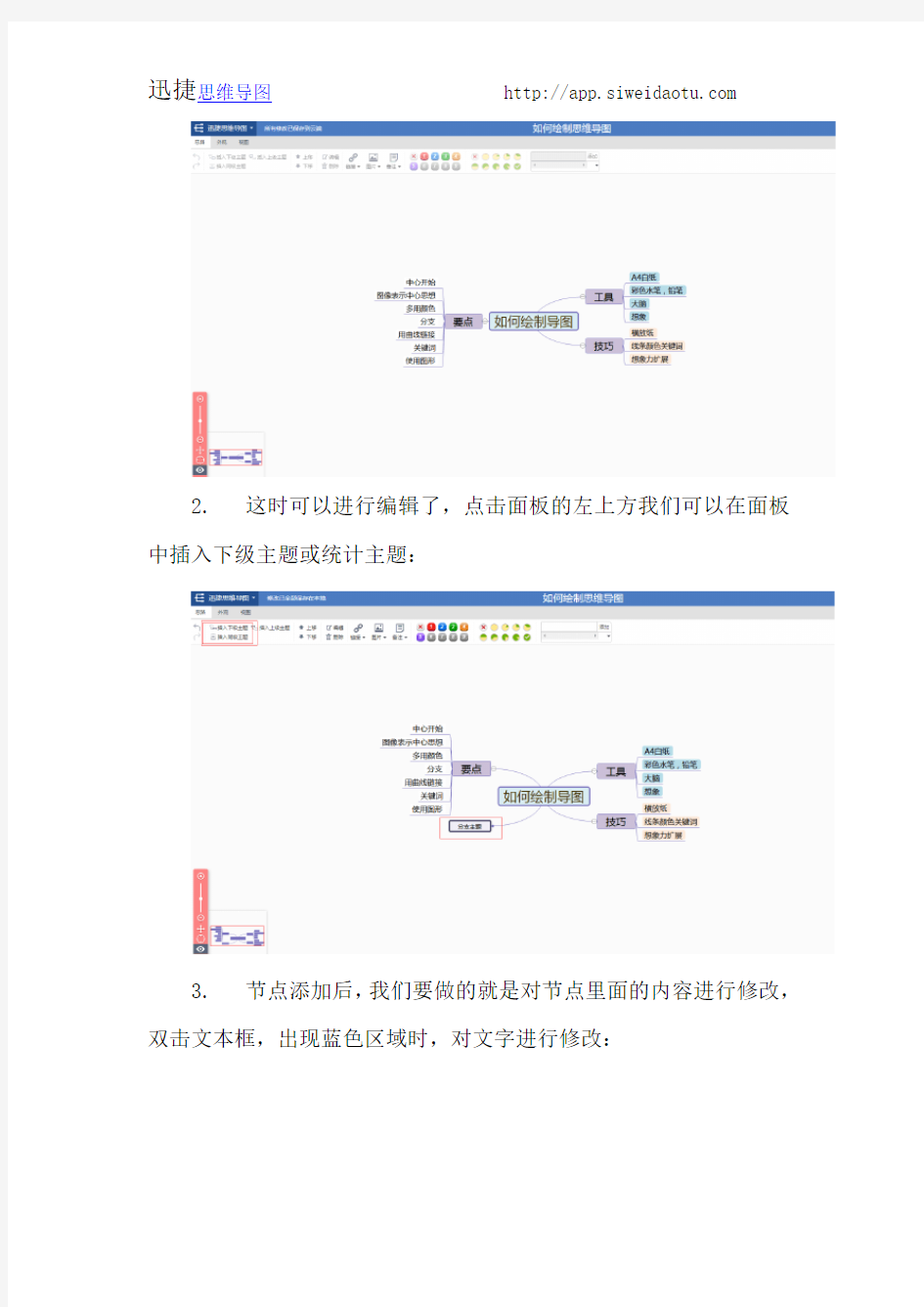 如何绘制思维导图模板分享