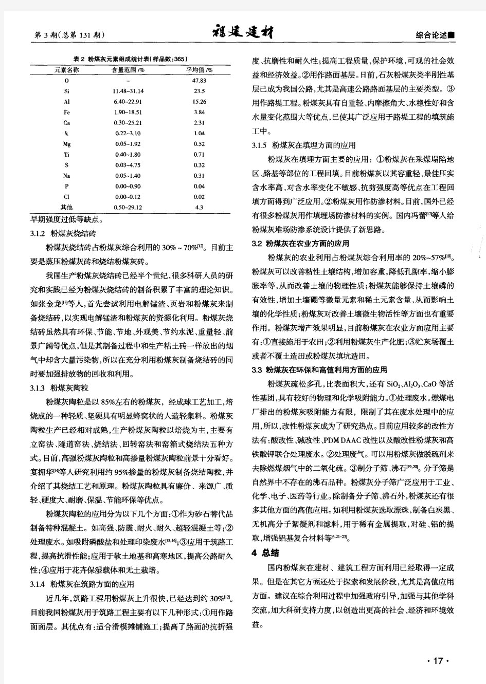 我国粉煤灰综合利用现状综述