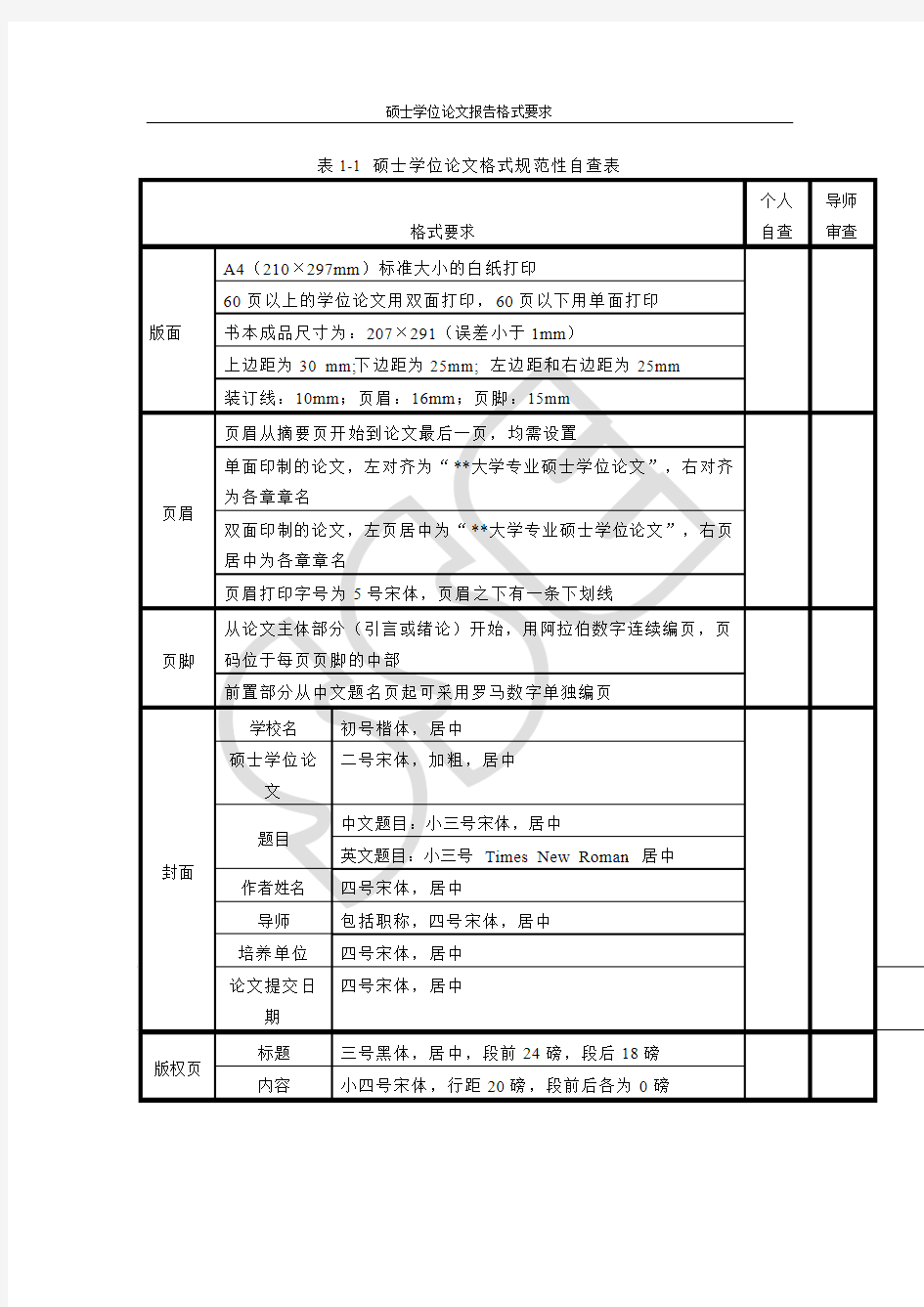 北京交通大学硕士学位论文规范性自查表