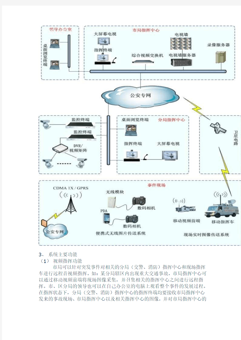 华纬讯综合视频指挥系统在公安指挥中心的应用