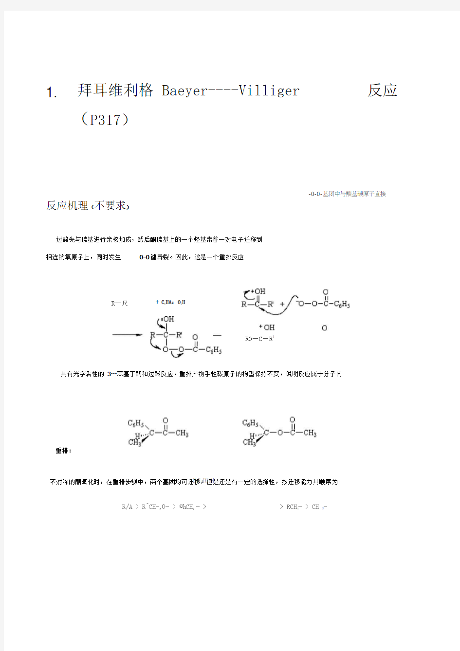 经典有机人名反应