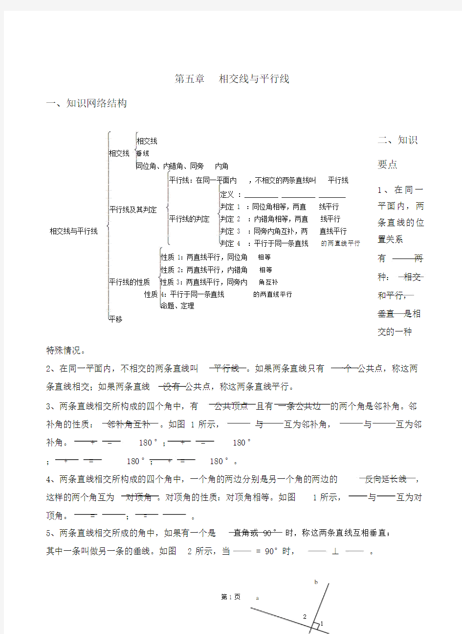 新人教版七年级下册数学知识点整理