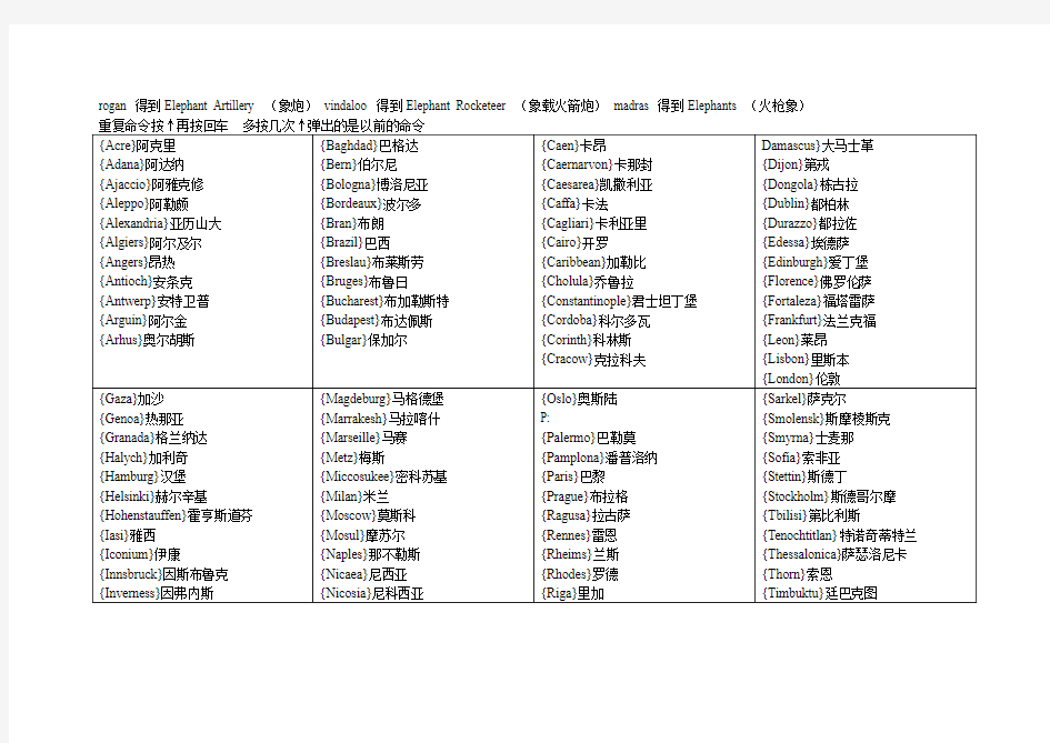 中世纪2城市名 将领事务官加成秘籍解读