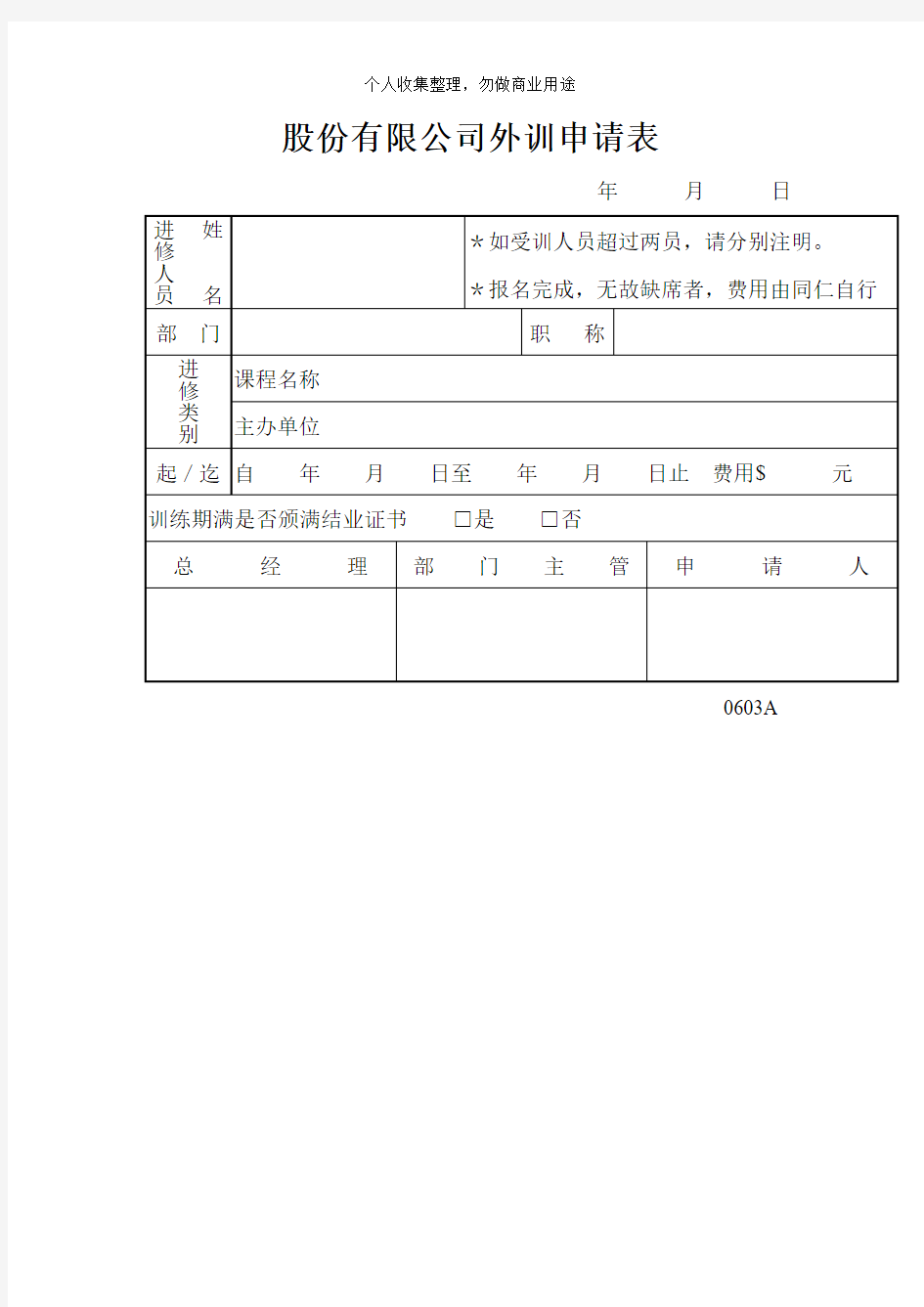 某公司员工管理表格汇总(6个)6