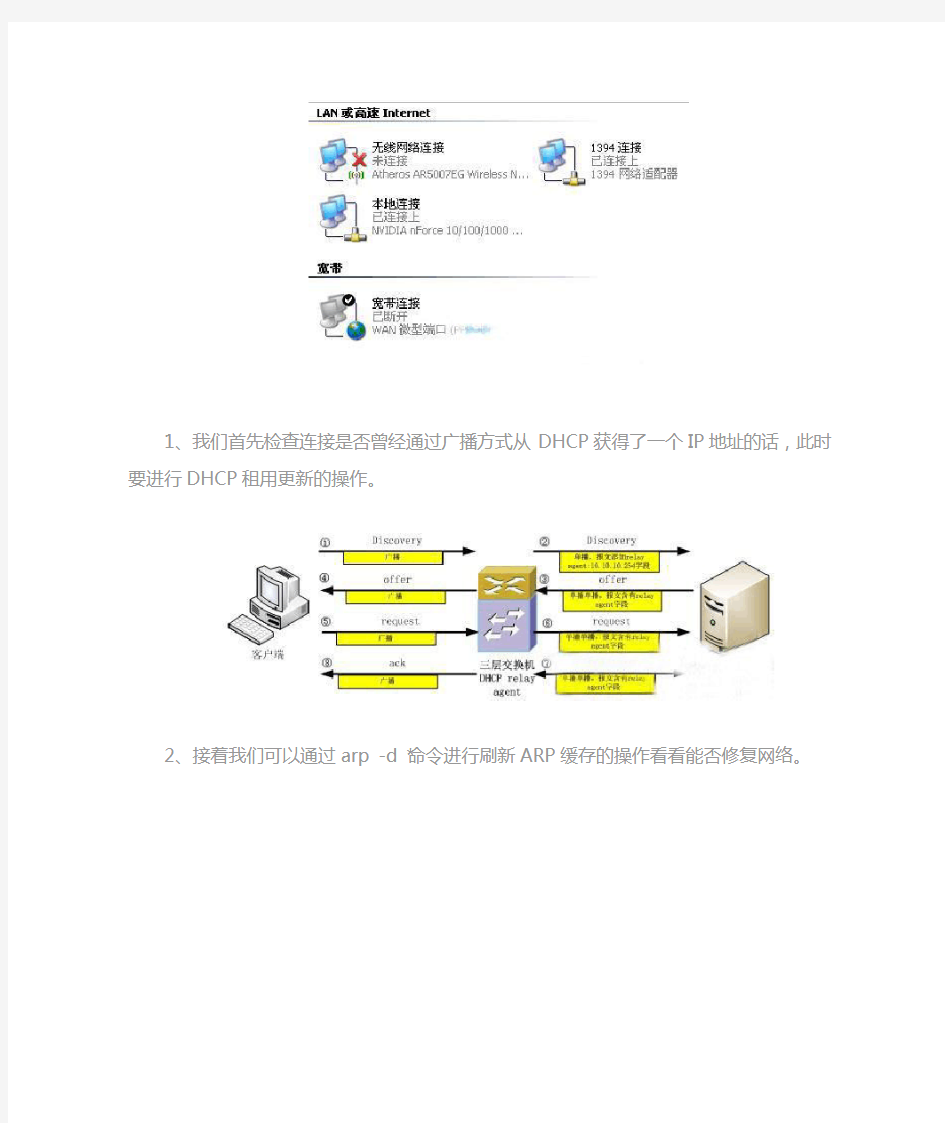 WinXP系统网络连接出现故障修复方法