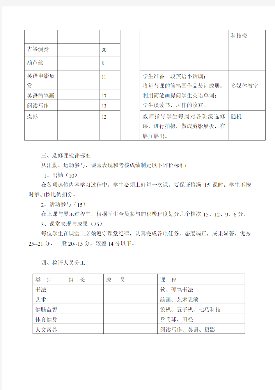 小学校本课程成果展示活动实施方案