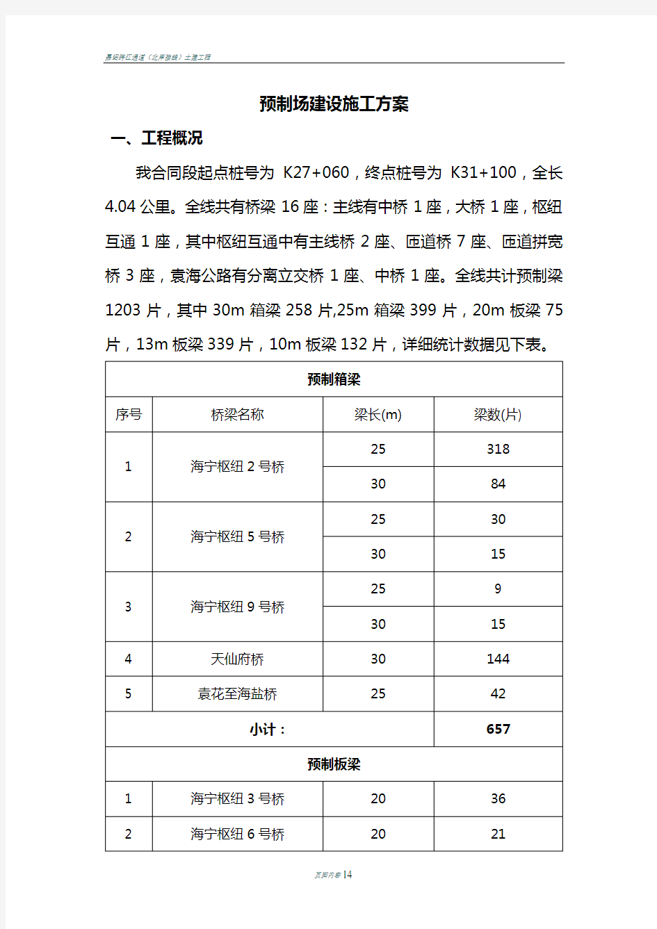 预制场建设施工方案(实施)