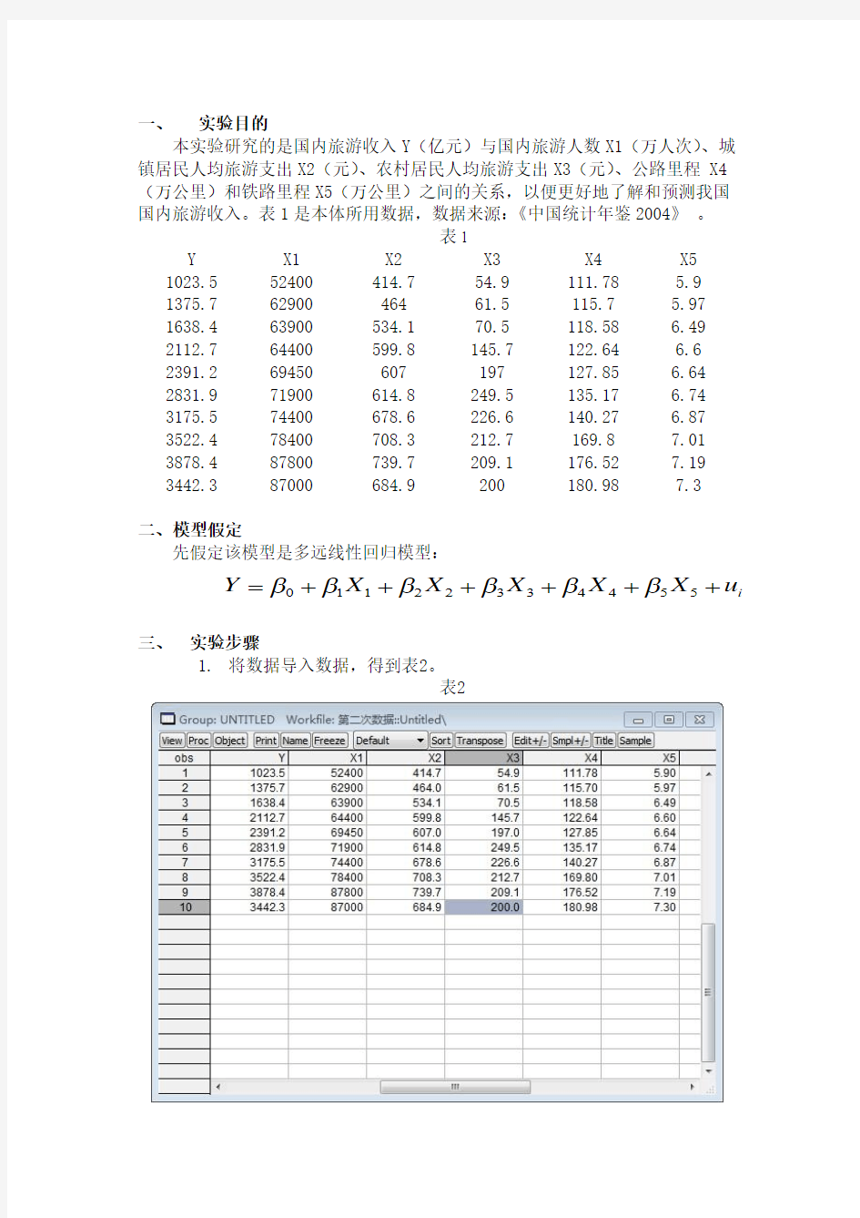 计量经济学--多重共线性检验修正