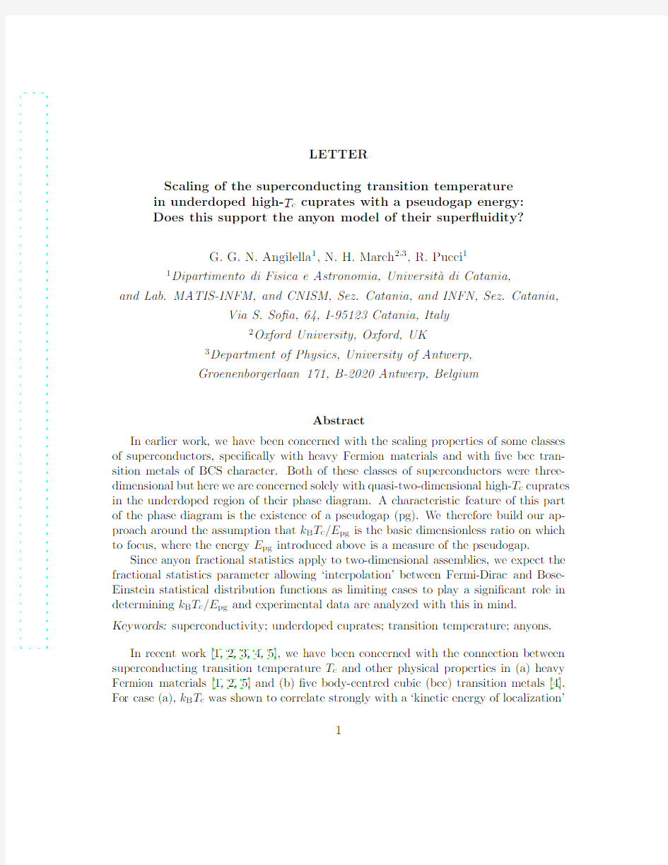 Scaling of the superconducting transition temperature in underdoped high-Tc cuprates with a