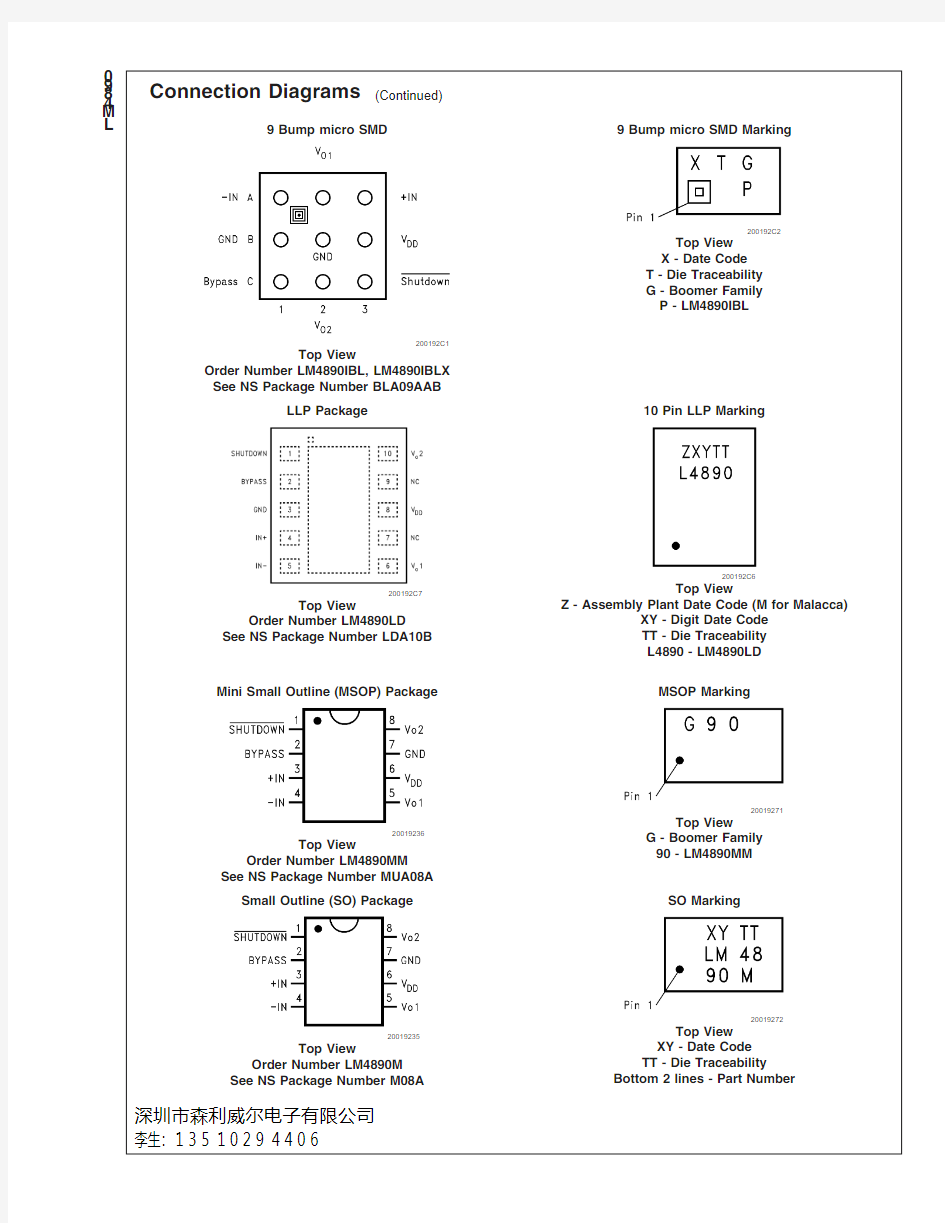 LM4890规格书pdf