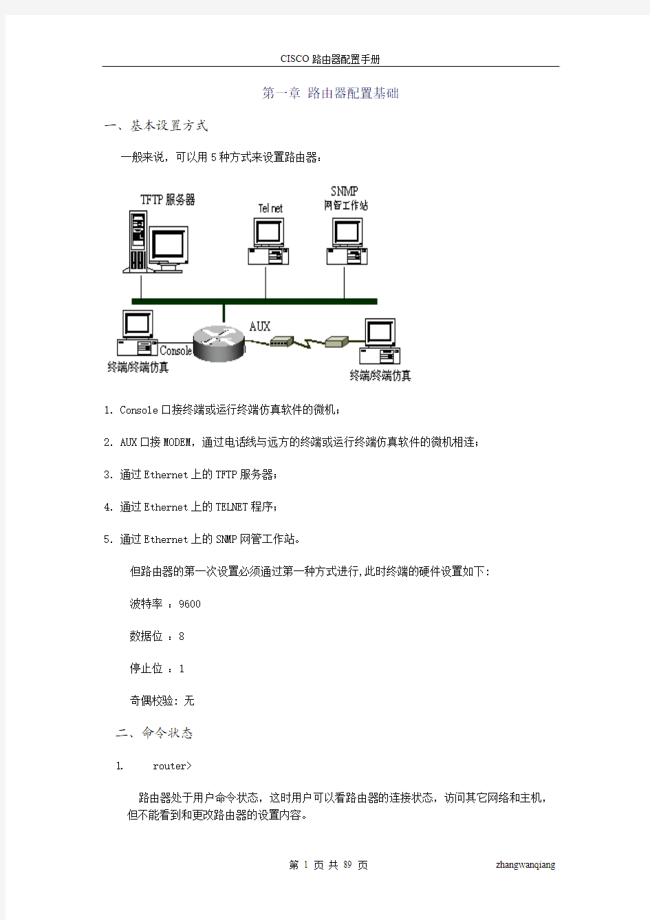 cisco配置手册