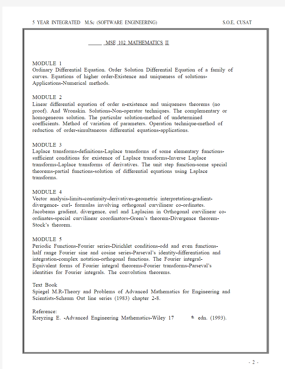 MODULE 1 Mathematical function-Exponential and Logarithmic functions, Sequences.