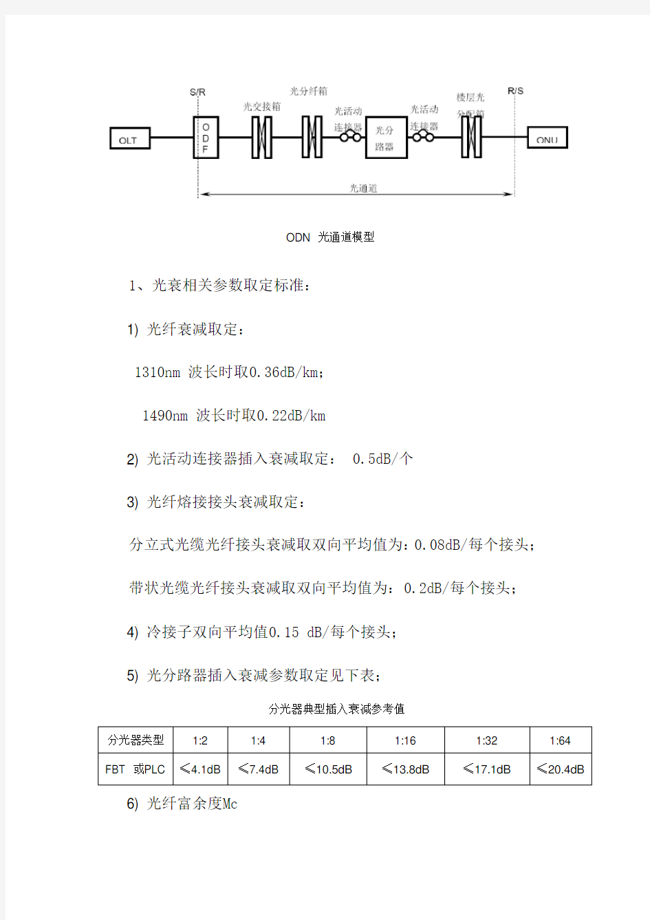 光衰测算标准