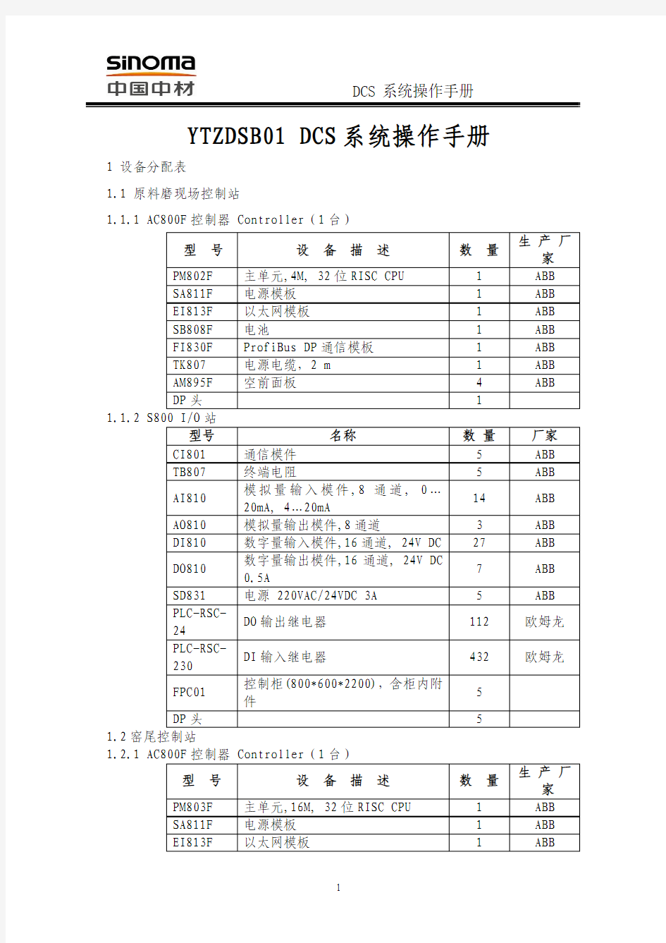 1-DCS系统操作手册