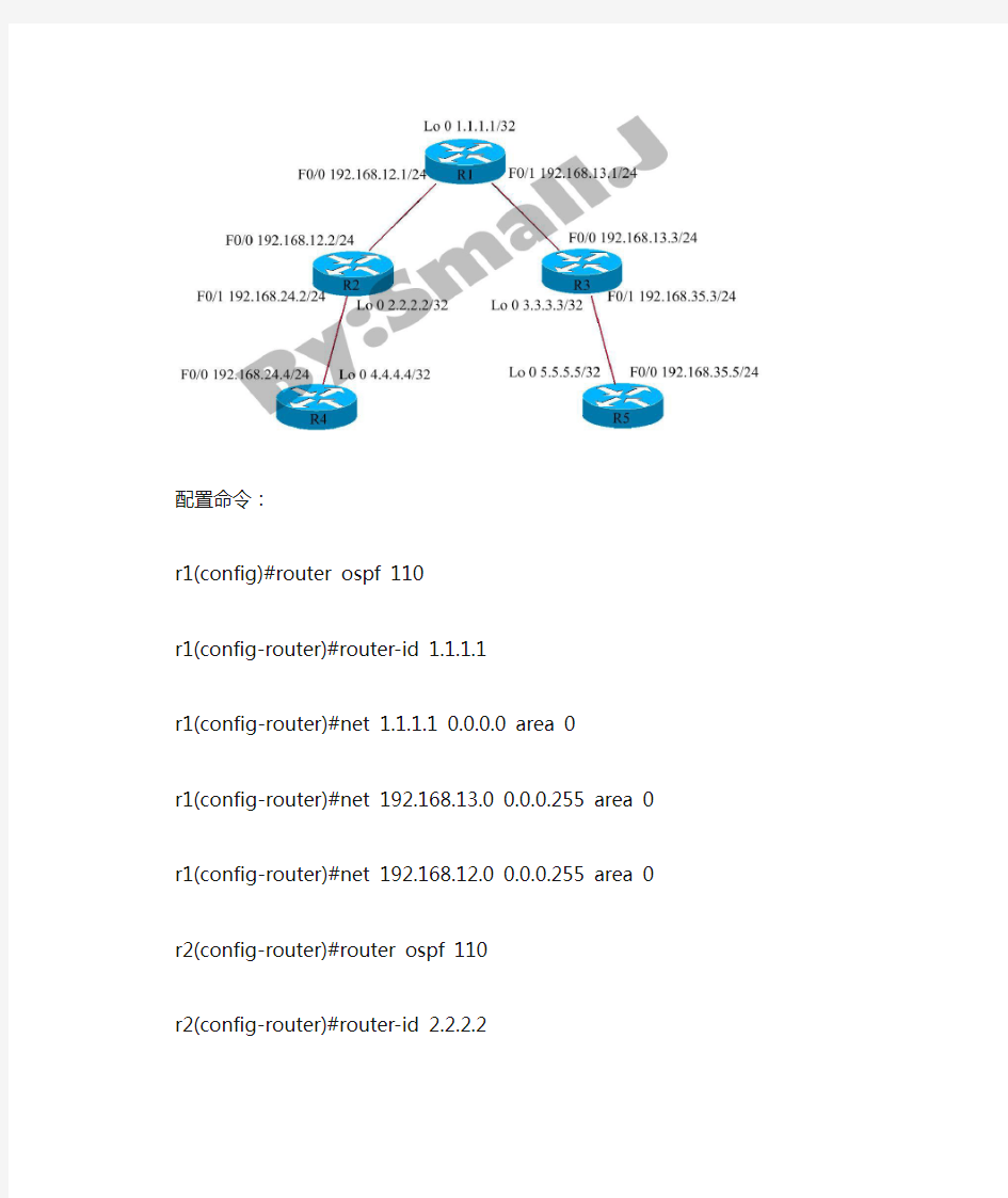 OSPF高级配置(ABR ASBR、多区域、路由汇总、特殊区域)
