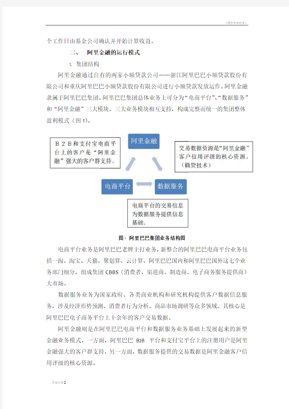 阿里金融的商业模式及竞争优势-MBA小组作业