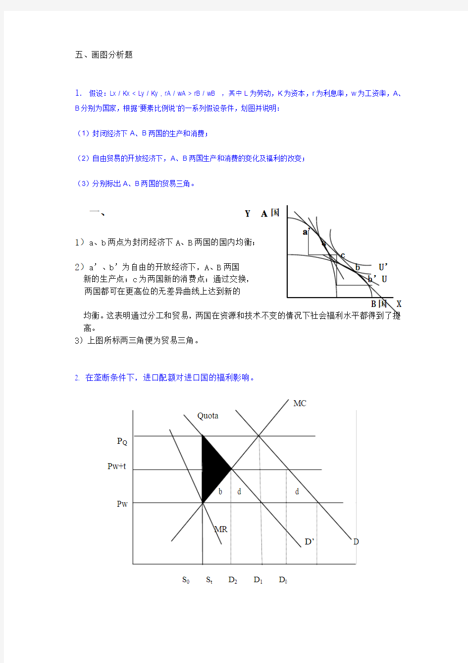 五、画图分析题