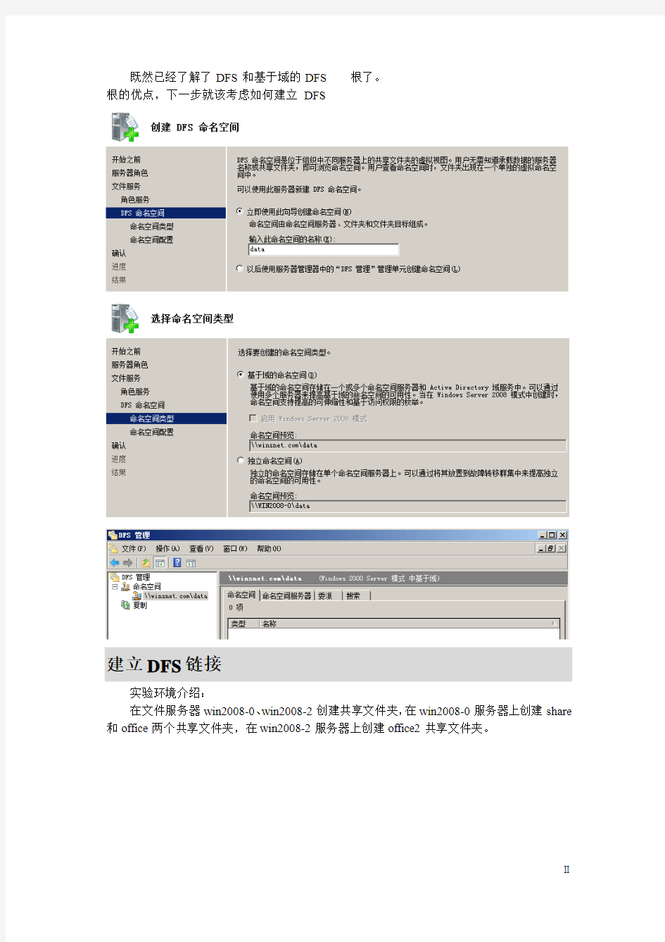 windows server 2008 分布式文件系统