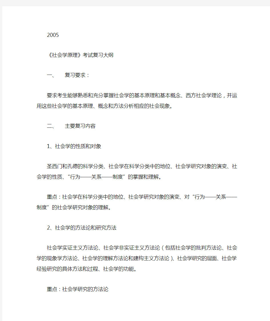 上海大学社会学考研资料