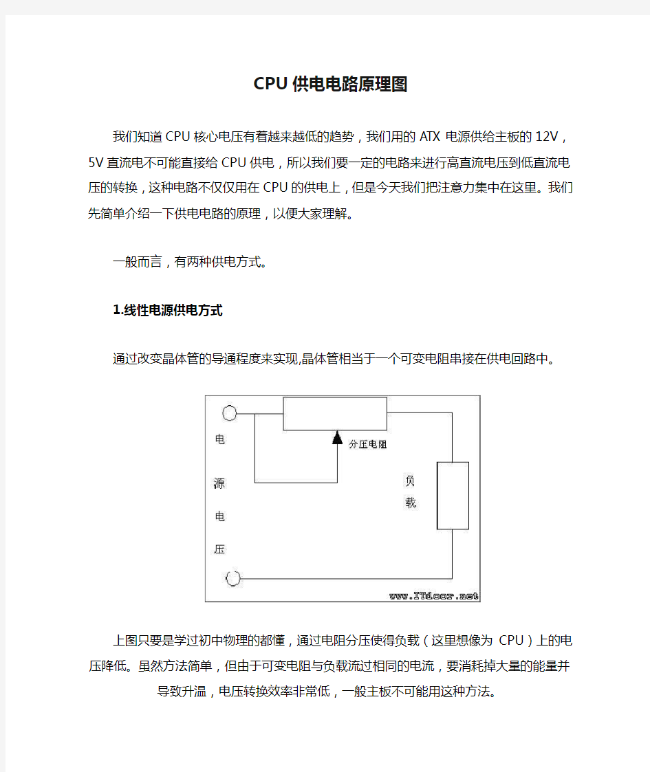 笔记本电脑CPU供电电路原理图