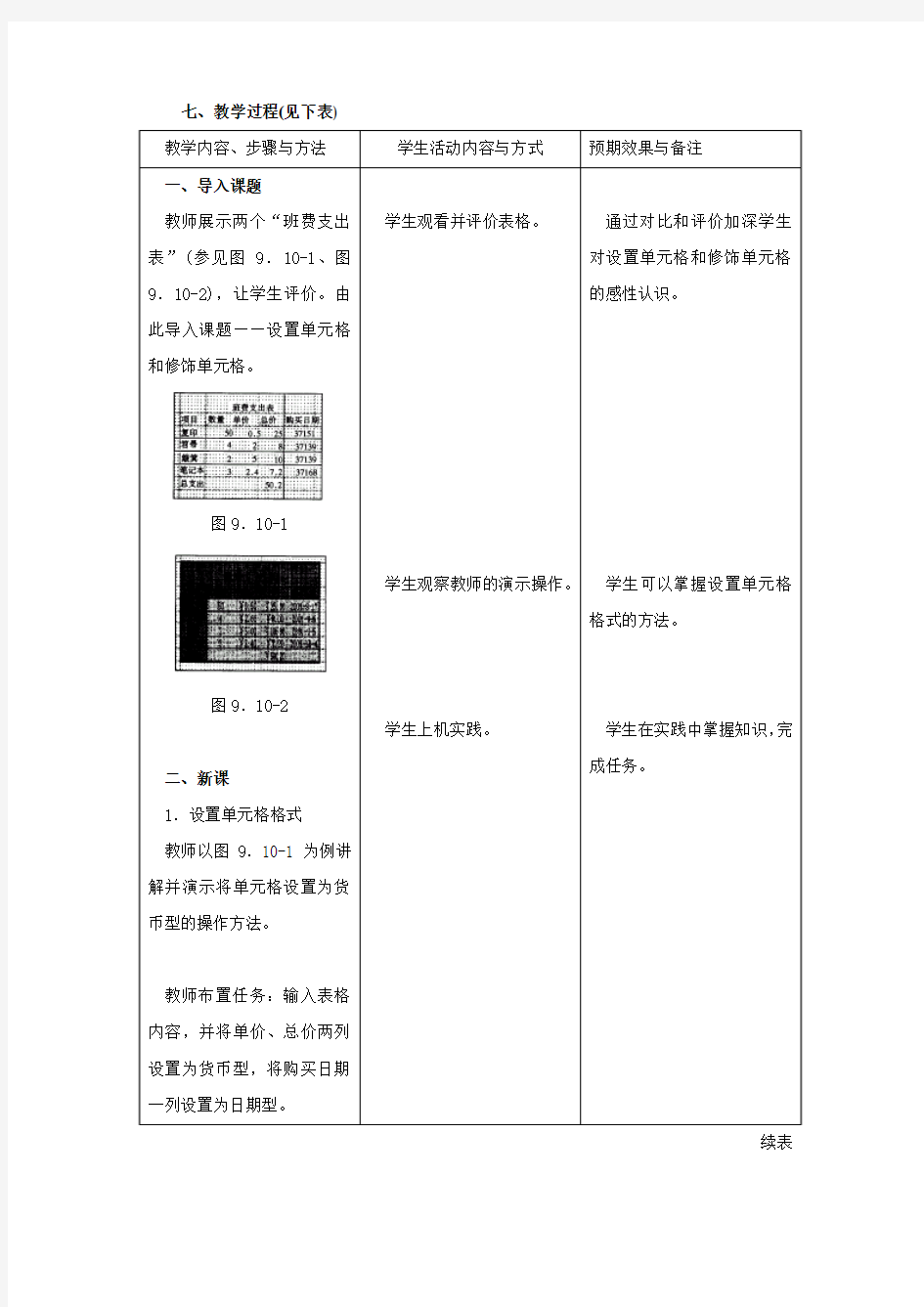 excel设置单元格和修饰单元格