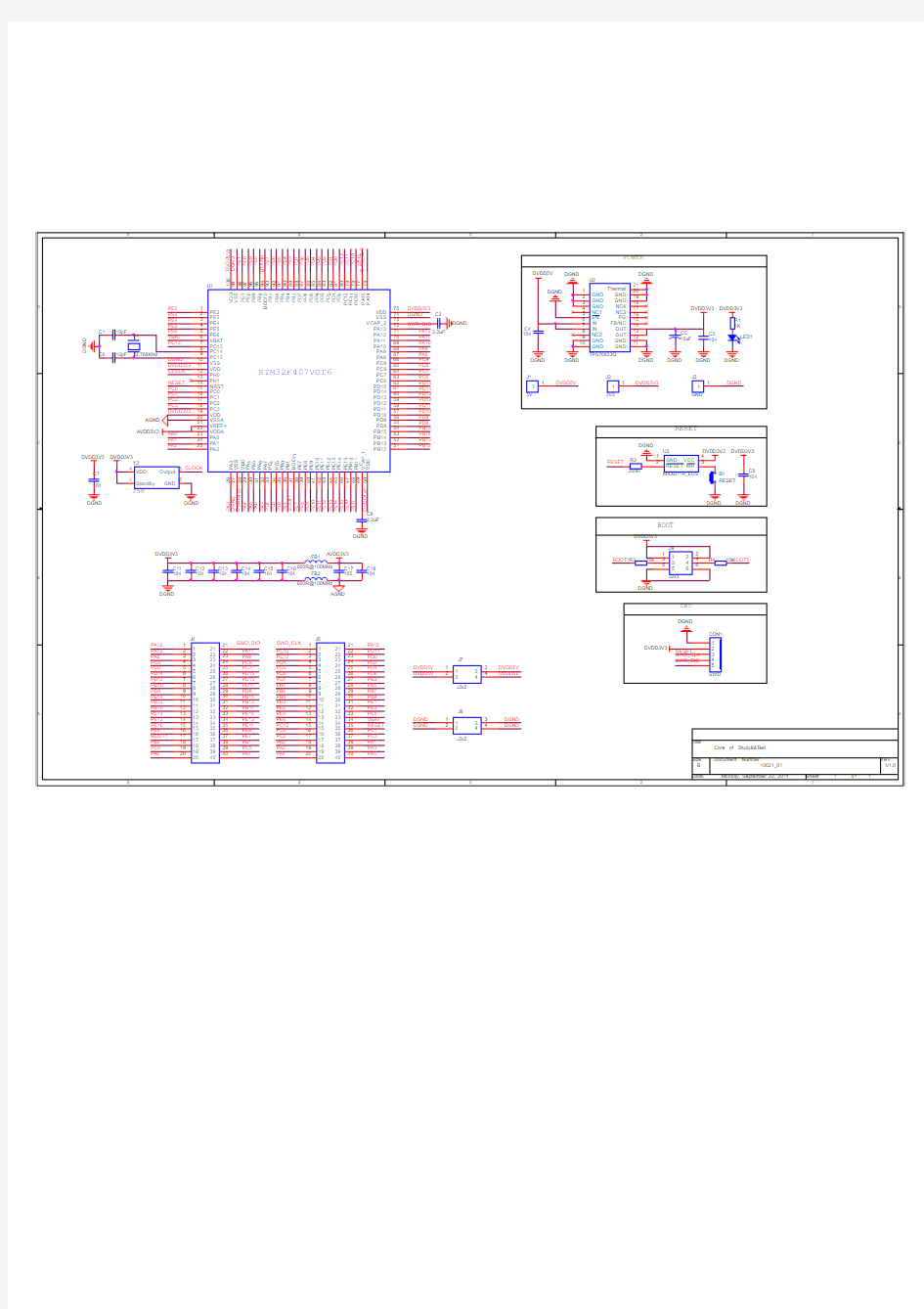 STM32F407最小系统原理图