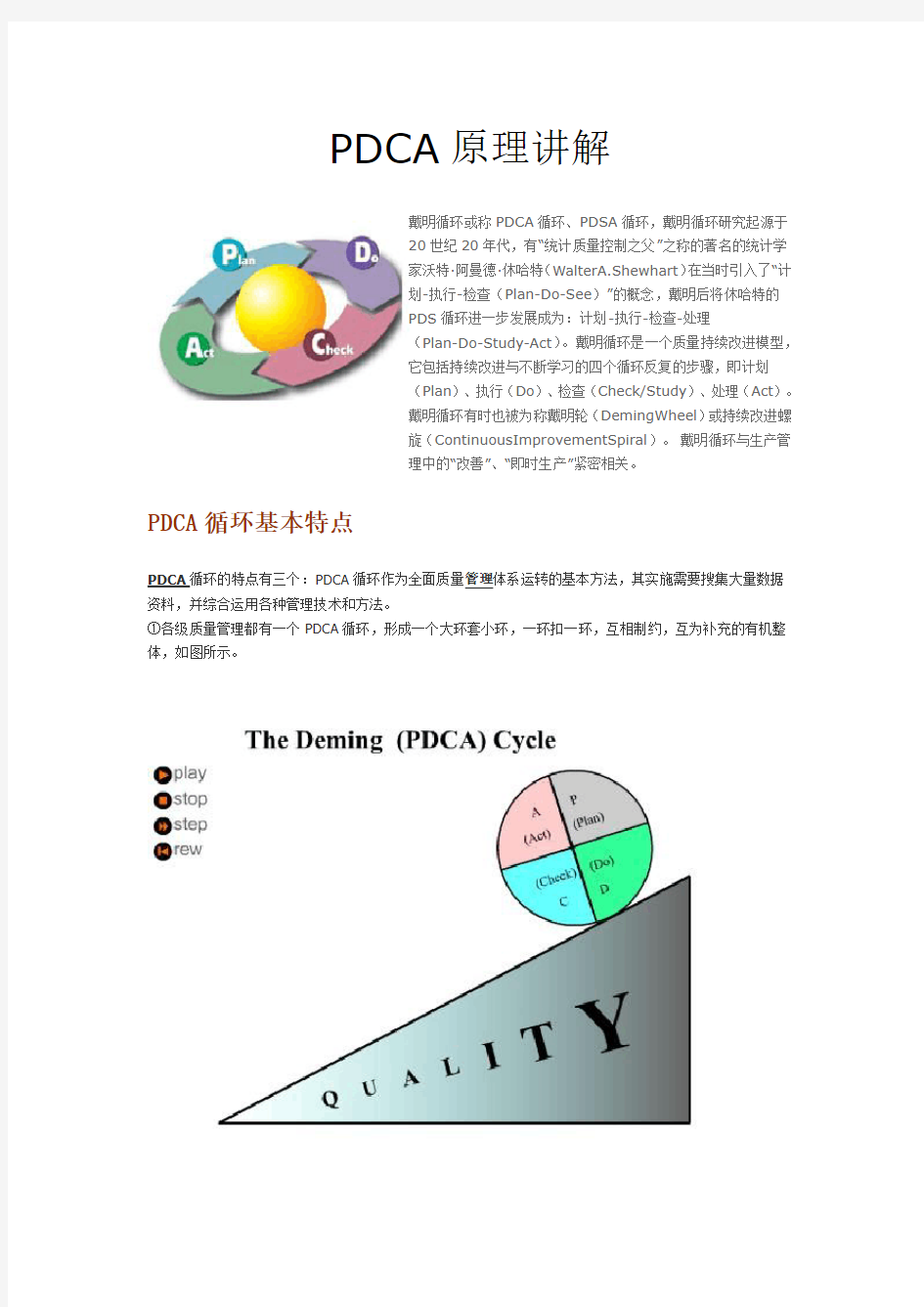 PDCA原理讲解