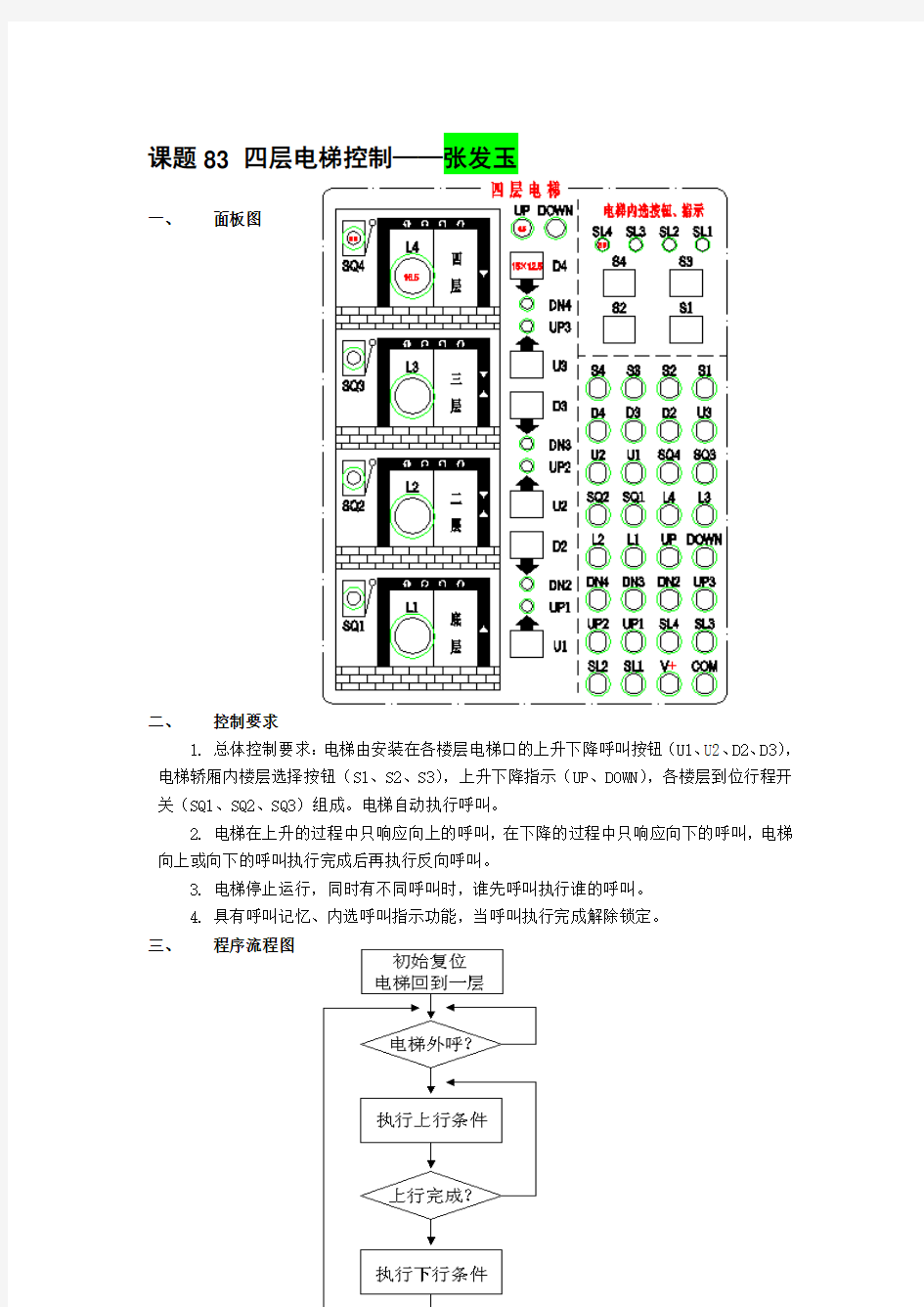 PLC课程设计