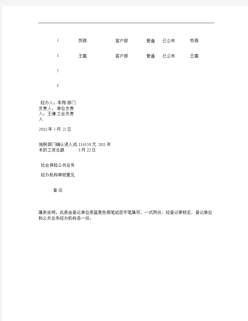重庆市参加社会保险单位职工工资总额汇总表(精)