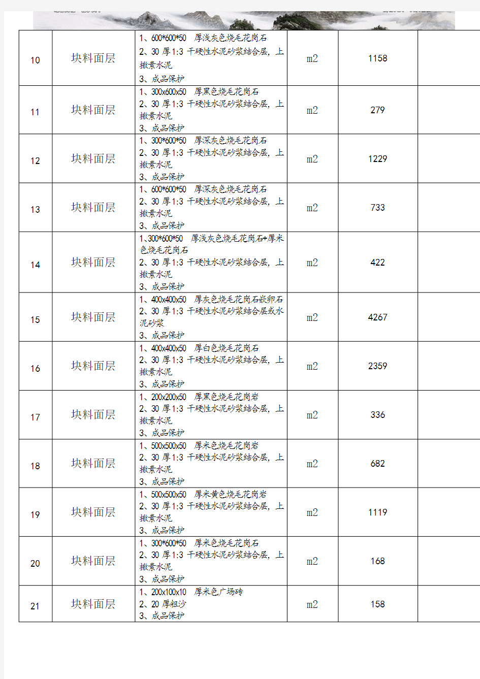 投标报价单含工程量清单