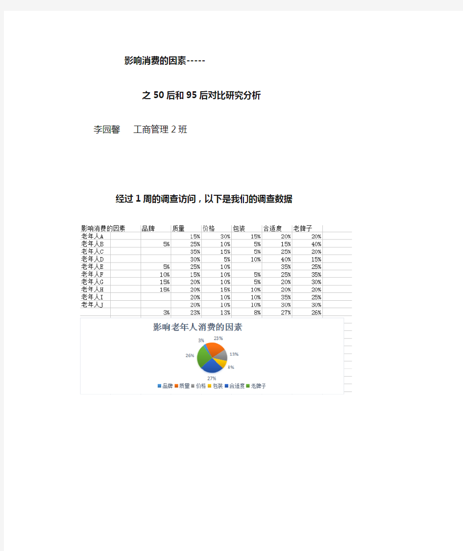 消费行为学年轻人和老年人分析